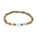 Pulsera de Piedras Naturales 7 Chakras Ojo de tigre