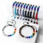 Pulsera de Piedras Naturales y Elefante 7 Chakras