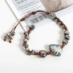 Pulsera Trenzada con Concha Azul