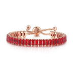 Pulsera con piedra de nacimiento de circonia de color