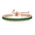 Pulsera con piedra de nacimiento de circonia de color