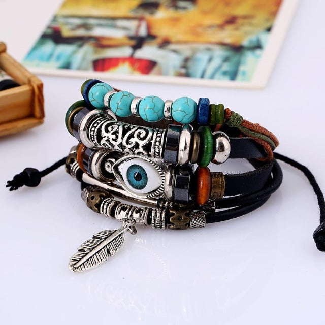 Pulsera Étnica de Plata