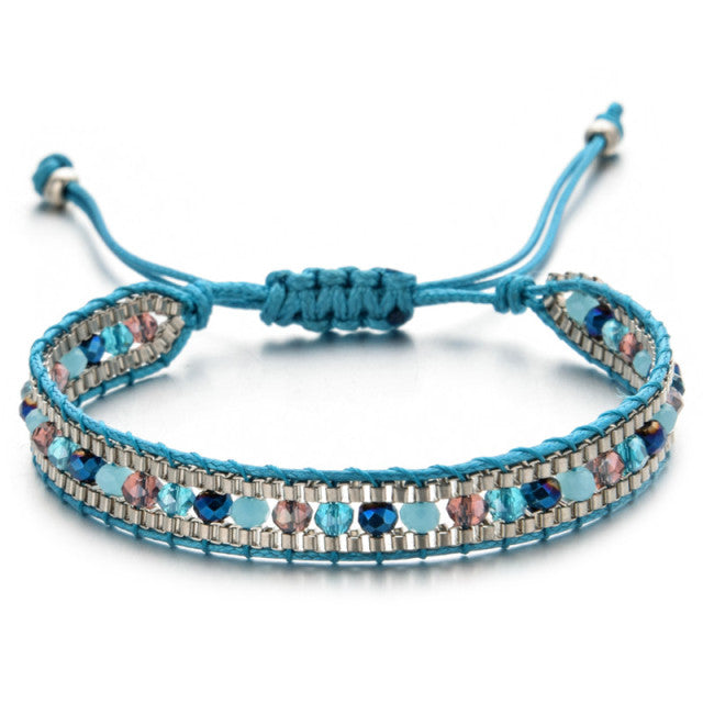 Pulsera Étnica Chic azul celeste