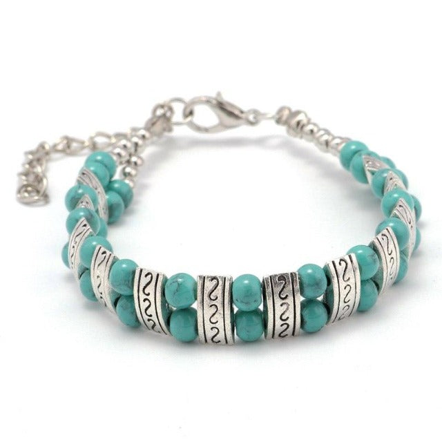 Pulsera Étnica Turquesa