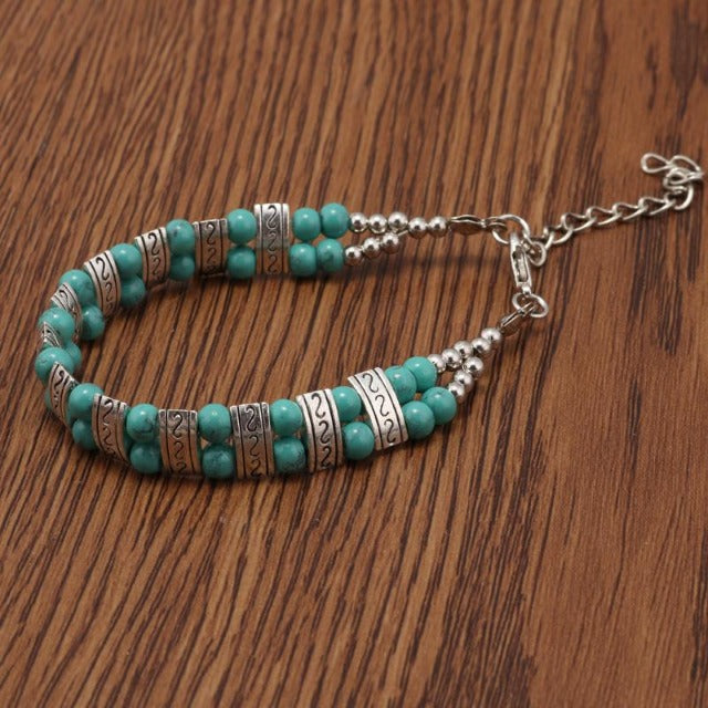 Pulsera Étnica Turquesa