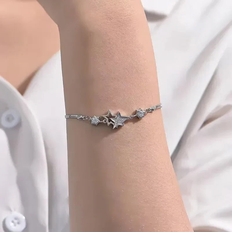 Pulsera Estrellas y Cristal
