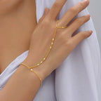Pulsera de Mujer para la Mano Joya de Mujer Cadena Mano y Dedo