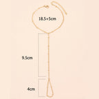 Pulsera de Mujer para la Mano Joya de Mujer Cadena Mano y Dedo