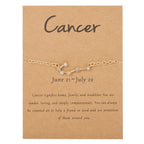 Pulsera Mujer Signo del Zodiaco 12 Constelaciones cáncer