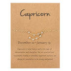 Pulsera Mujer Signo del Zodiaco 12 Constelaciones capricornio