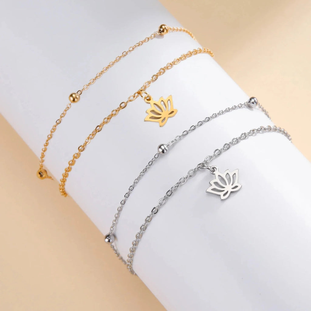 Pulsera Flor de Loto Mujer Esclava oro
