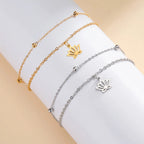 Pulsera Flor de Loto Mujer Esclava oro