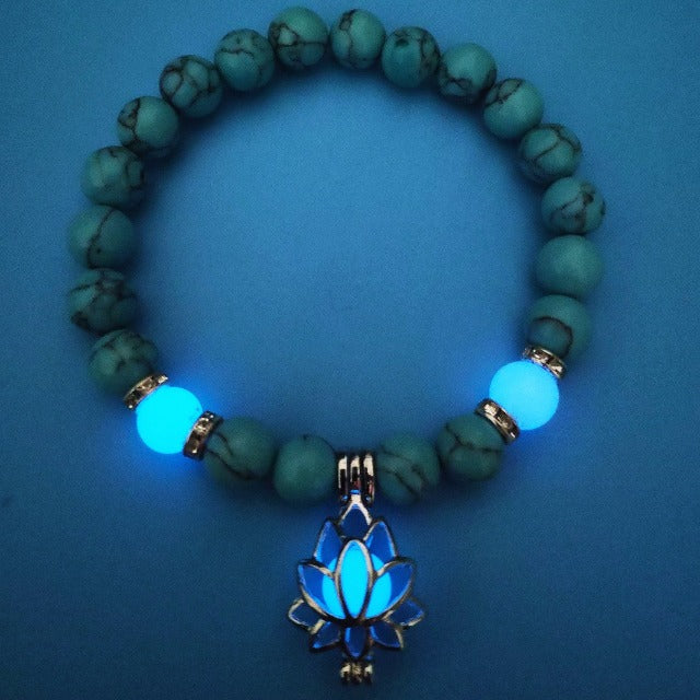Pulsera Flor de Loto Piedra