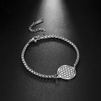 Pulsera Flor de la Vida Dawapara Mandala Esclava plata