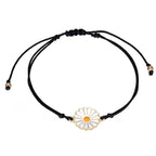Pulsera Flor Sol negra