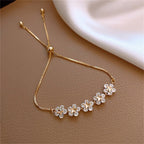 Pulsera Flores Oro