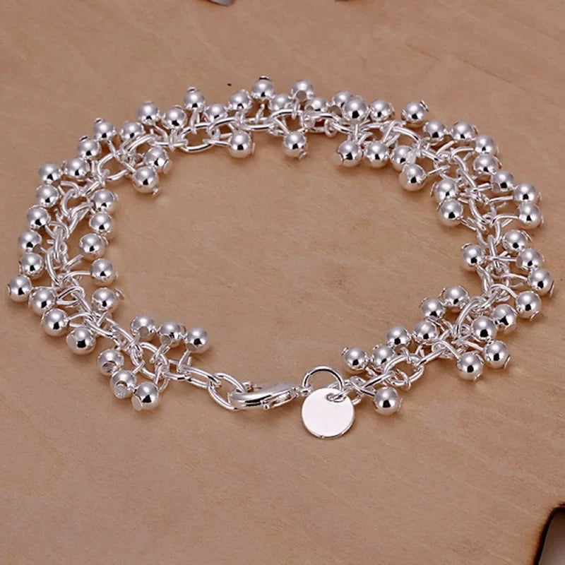 Pulsera Gourmette con Perlas