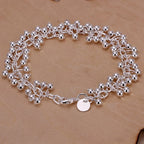 Pulsera Gourmette con Perlas