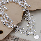 Pulsera Gourmette con Perlas
