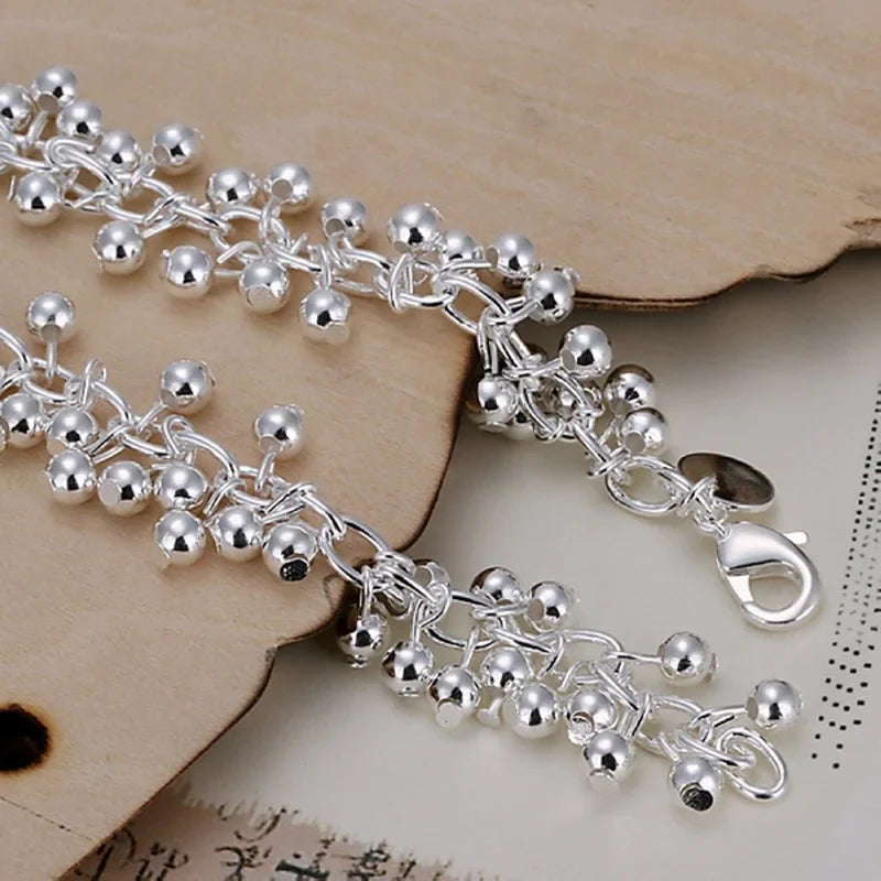 Pulsera Gourmette con Perlas
