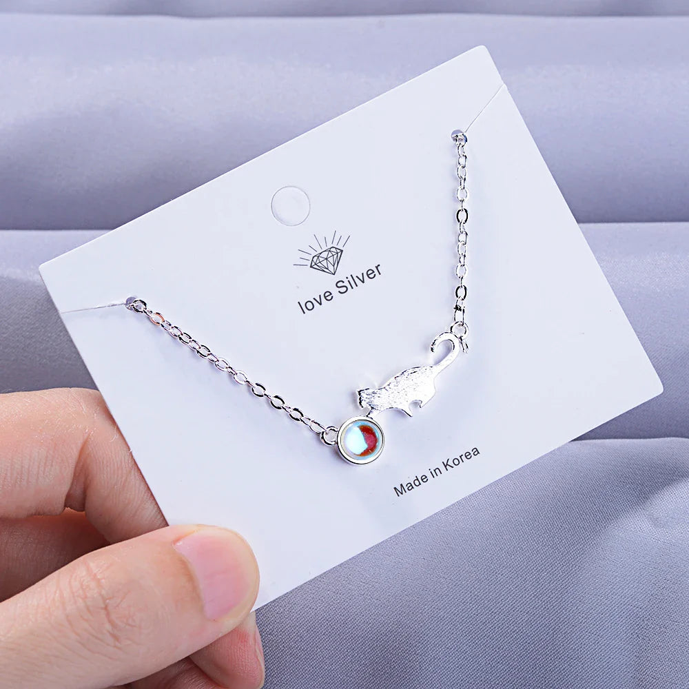 Pulsera Gourmette Gato que Juega plata