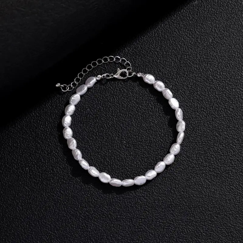 Pulsera de Perlas Gourmette para Mujer u Hombre