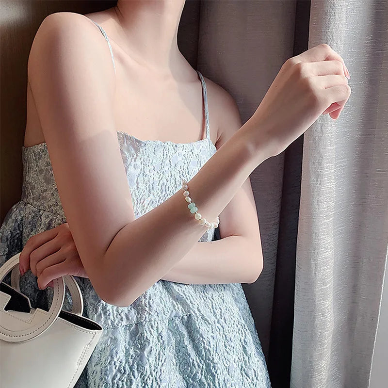 Pulsera de Identificación para Mujer en Perlas naturales