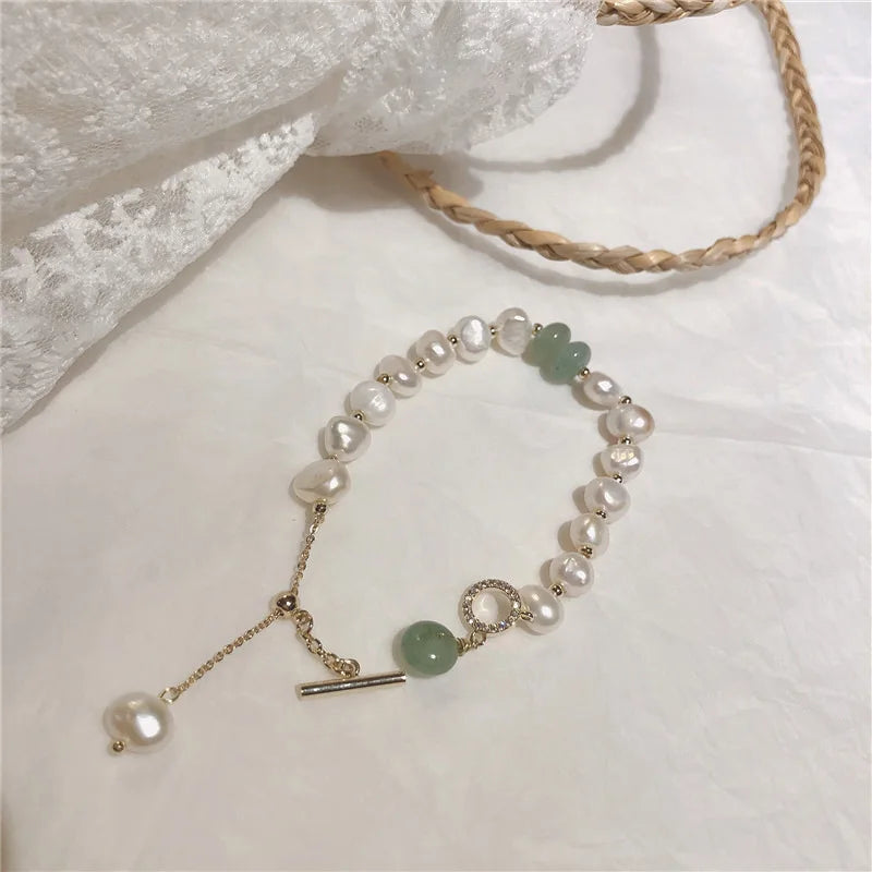 Pulsera de Identificación para Mujer en Perlas naturales