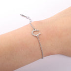 Pulsera / Pulsera de Herradura Zapato de la Suerte plata