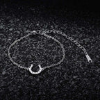 Pulsera / Pulsera de Herradura Zapato de la Suerte plata