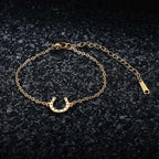 Pulsera / Pulsera de Herradura Zapato de la Suerte oro