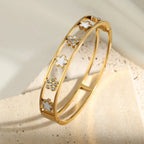 Pulsera Gourmette Flores Finas de 5 pétalos a