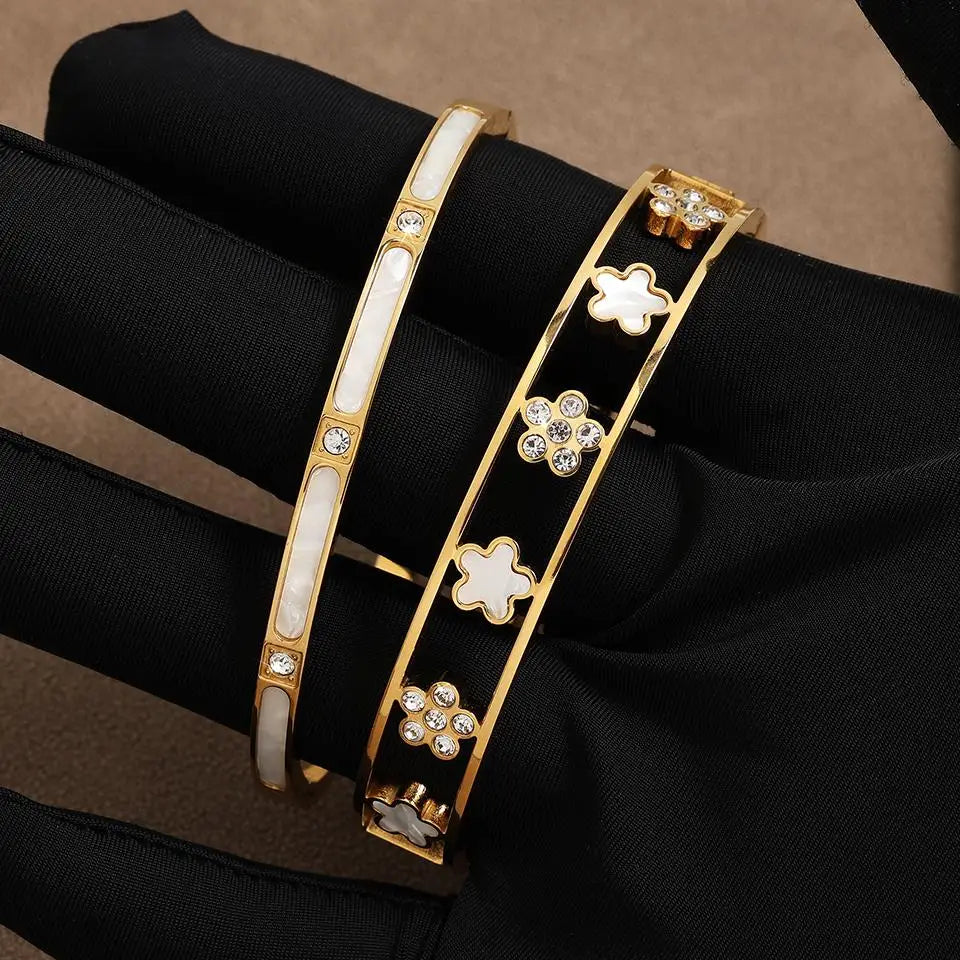 Pulsera Gourmette Flores Finas de 5 pétalos a