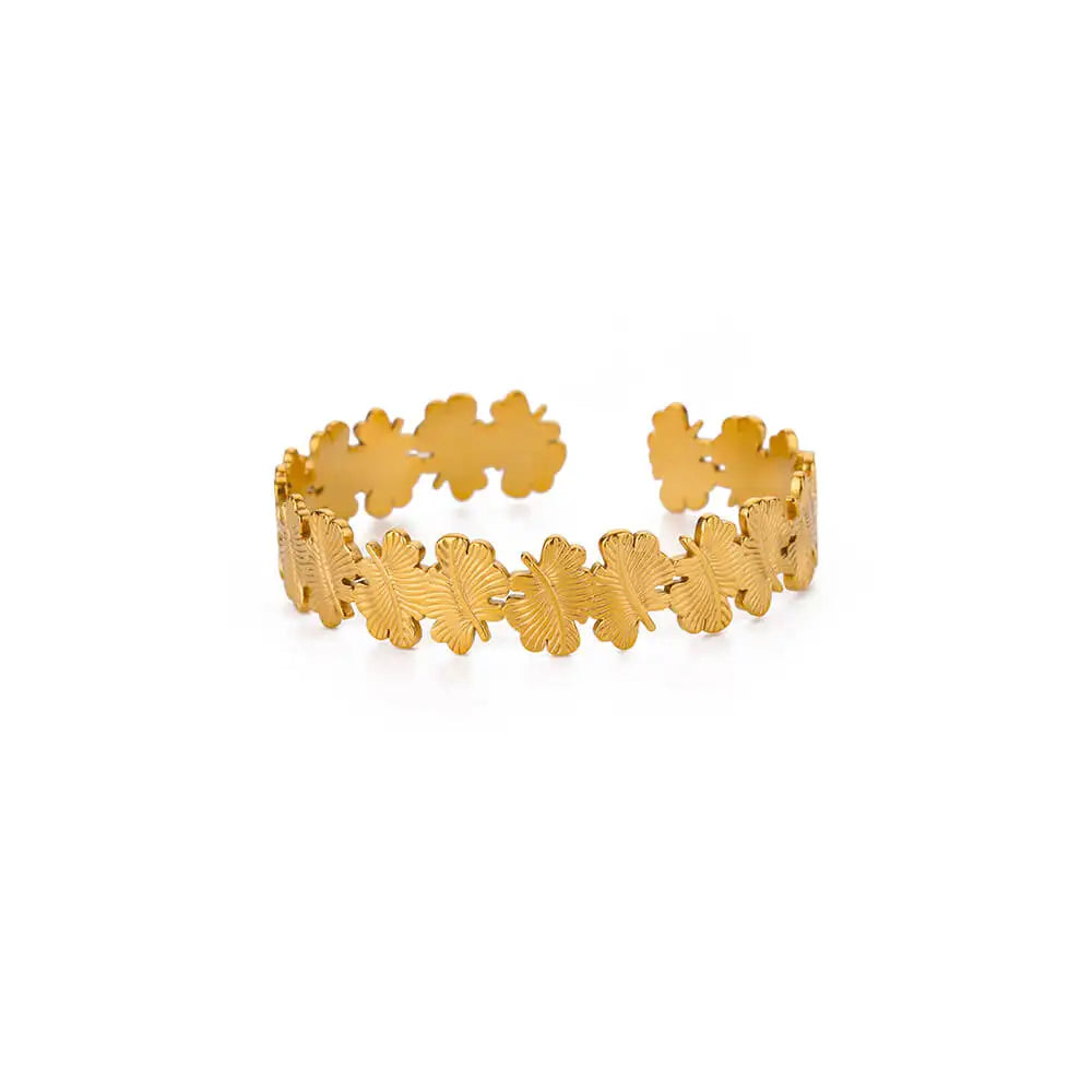 Pulsera Gourmette Flores de 5 Pétalos