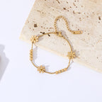 Pulsera Gourmette Flores de Margarita