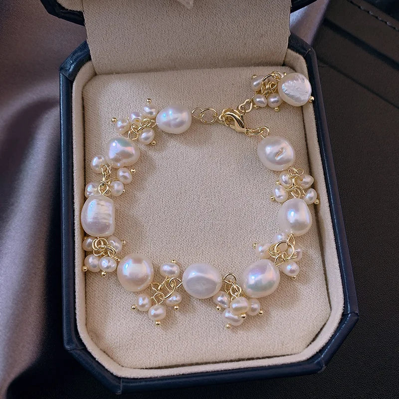 Pulsera Gourmet de Estilo Barroco en Perlas
