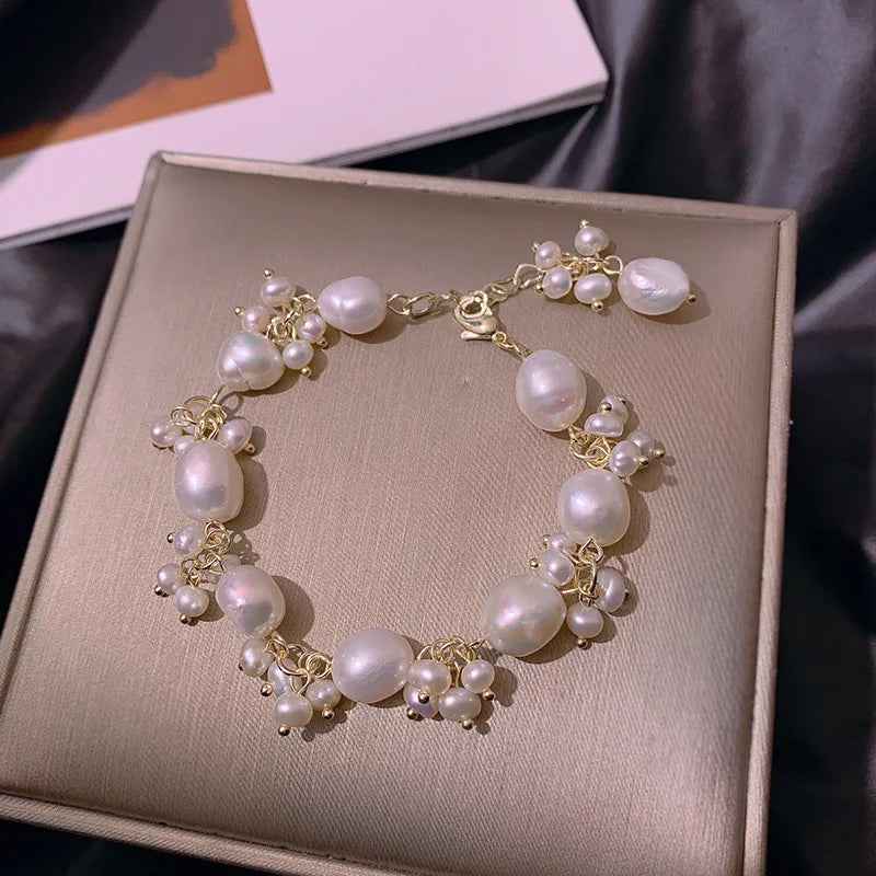 Pulsera Gourmet de Estilo Barroco en Perlas