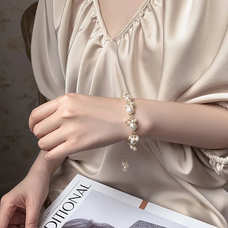 Pulsera Gourmet de Estilo Barroco en Perlas