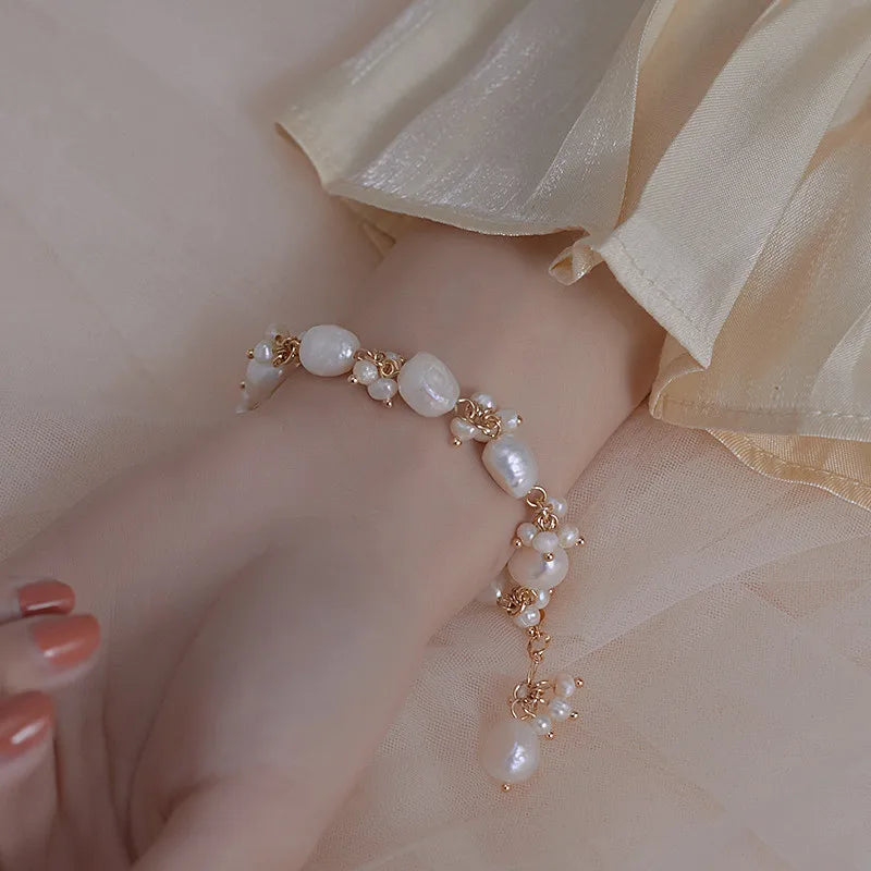 Pulsera Gourmet de Estilo Barroco en Perlas