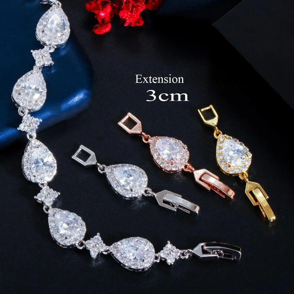 Pulsera Gota de Agua en Zirconio