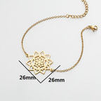 Pulsera Flor de la Vida Mandala Gourmette Dawapara Mujer