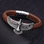 Pulsera Hombre Águila Marrón