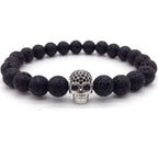 Pulsera Calavera Hombre Perlas