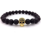 Pulsera Calavera Hombre Perlas