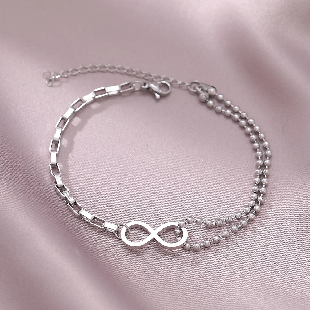 Pulsera Infinito Oro o Plata plata