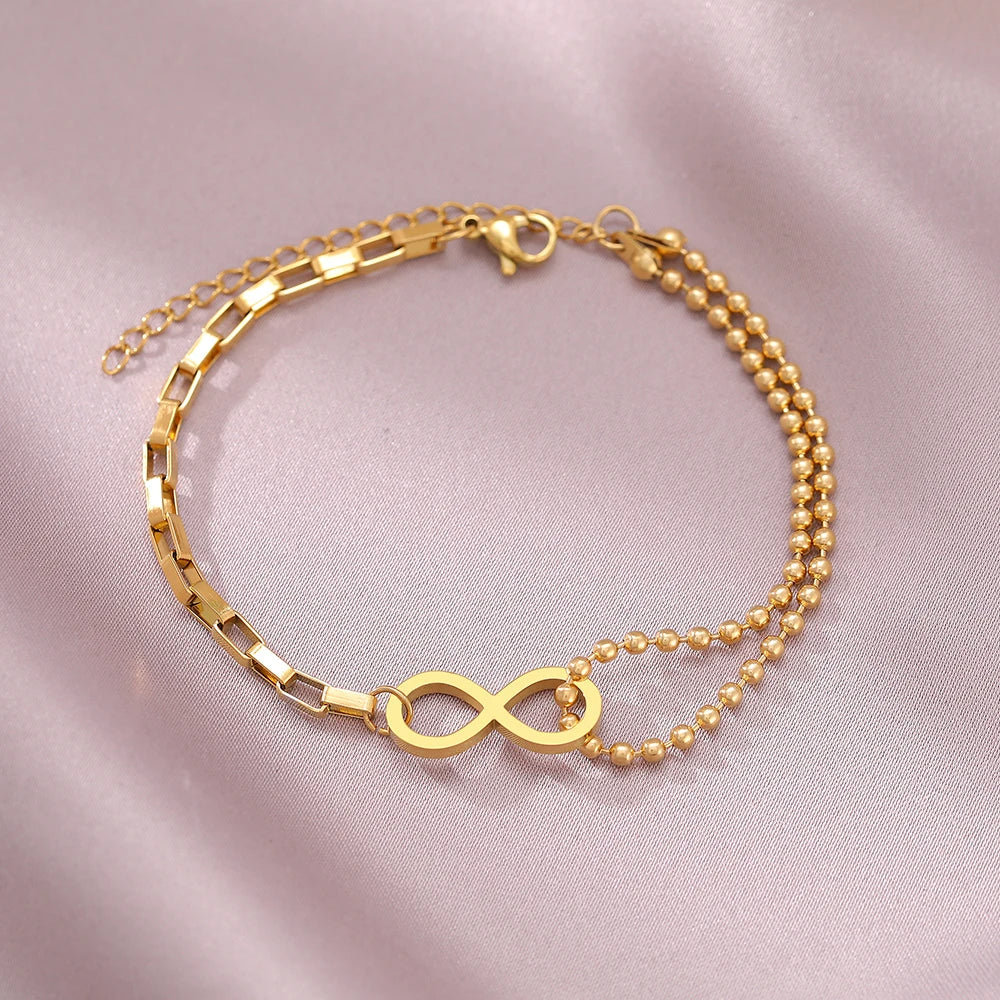 Pulsera Infinito Oro o Plata oro