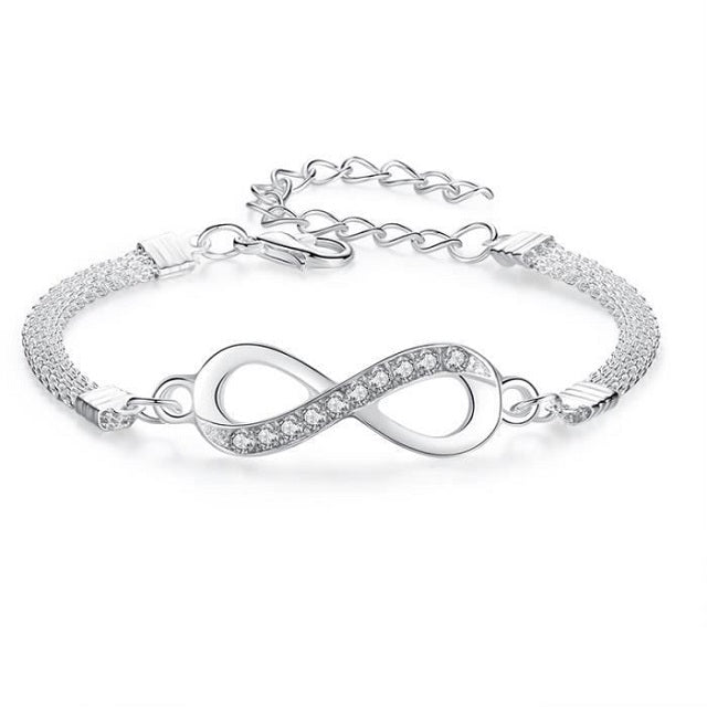 Pulsera Infinito Zirconia