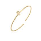Bracelet initiale minimaliste - lettre