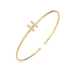 Bracelet initiale minimaliste - lettre