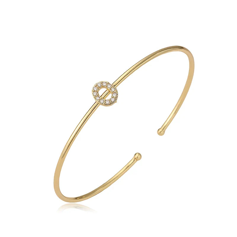 Bracelet initiale minimaliste - lettre